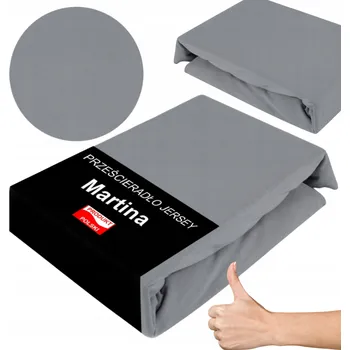 Prostěradlo Prostěradlo s gumou Martina jersey 180 x 200 cm