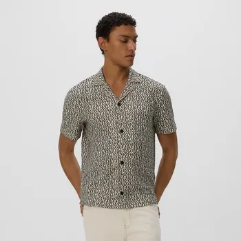 Pánská košile Reserved - Košile se vzorem regular fit - béžová - 603EF-08X - 603EF-08X-XL