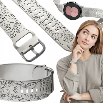 Řemínek na hodinky Řemínek ChronSmarta pro Garmin 20mm, béžový