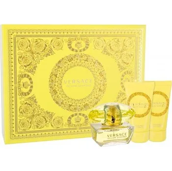 Parfém Versace Yellow Diamond dárková sada pro ženy toaletní voda 50 ml + tělové mléko 50 ml + sprchový gel 50 ml