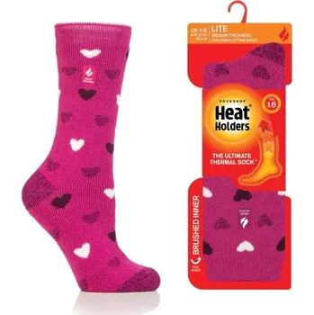 Dámské ponožky HEAT HOLDERS Ponožky LITE MEDIUM Srdce LTLHH577FUR 37-41 Mix barev
