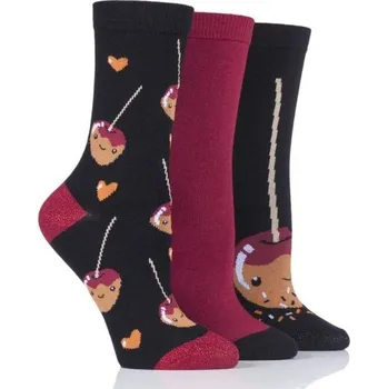 Dámské ponožky Cenová akce WILD FEET design vzorované ponožky KARAMELKA 37-42 Mix barev