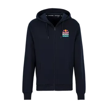 Pánská mikina Fanouškovská mikina Red Bull Bora Hansgrohe tmavě modrá s logem - L