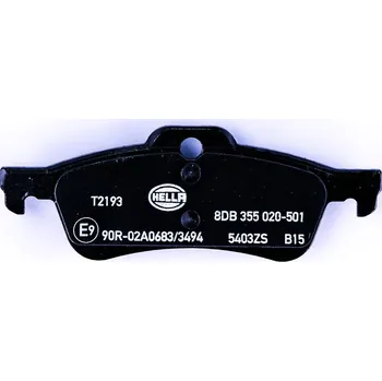 Brzdová destička HELLA BRZDOVÉ DESTIČKY ZADNÍ HO
