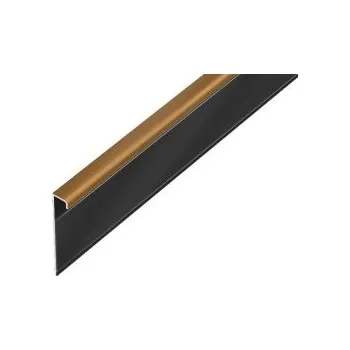 soklová lišta AC AP36 soklová lišta standard, pro koberec, PVC hnědá, v: 50 mm, d: 2,5 m, pro tl: 7 mm