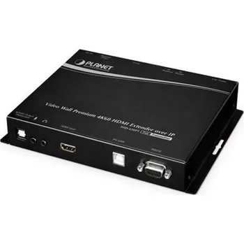 HDMI extender Planet IHD-420PT, HDMI a USB video transmitter/ video wall, 4K/60, vysílač, multicast, IR, RS-232, napájení PoE