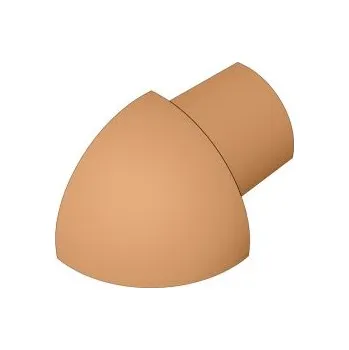 Stavební profil ACARA PRAHA s.r.o. SP15 vnější růžek k ukončovací liště C, PVC karamel, 7 mm, 6 ks