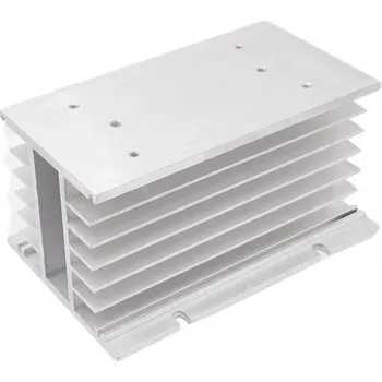 Vývojová deska Hliníkový chladič pro třífázové SSR relé, provedení H 150x100x80mm - Stříbrný