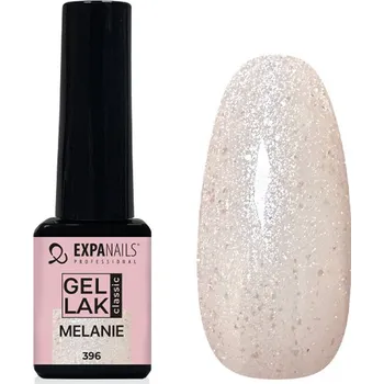 Lak na nehty UV/LED Gel lak - Melanie třpyt transparent 5 ml
