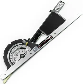 Pilová lišta Japonská vodící lišta a úhloměr SHINWA Free-Angle NEO pro kotoučové pily - 30 cm