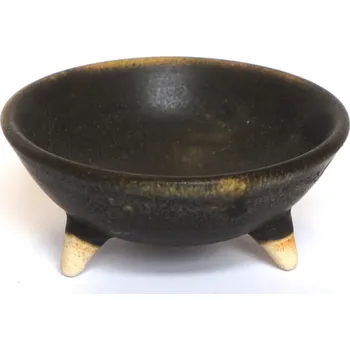 Aroma lampa Kadidelnice keramická, miska černozelená tmavá, efektní