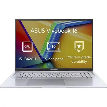 Notebook ASUS NTB Vivobook 16 (X1605VA-MB1269W), i5-13420H, 16" 1920 x 1200, 16GB, 1TB SSD, Iris X, W11 Home, Silver