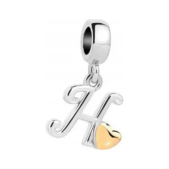 Přívěsek Přívěsek písmeno H ze stříbro 925