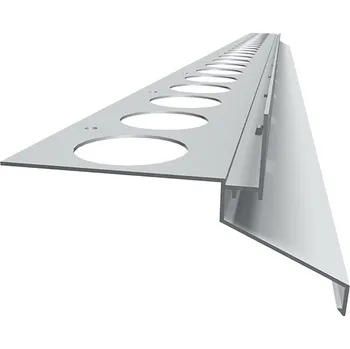 Stavební profil CELOX Profil balkonový DRIP PLUS 20mm rovný - přímý, 2,5m Barva: 27 RAL 7016 antracit