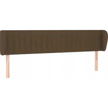 Čelo postele s ušima 183x78/88 cm tmavě hnědá