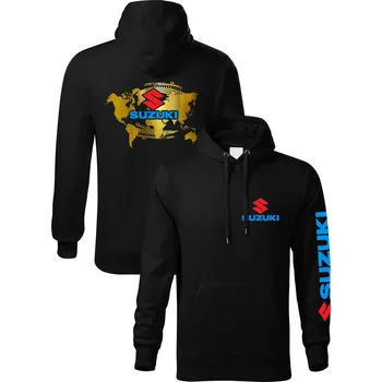 PRINT Pánská mikina s motivem SUZUKI černá Velikost.: M