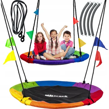 Dětská houpačka LANOVÁ HOUPAČKA BOCIANÍ HNÍZDO XLL 100CM 150KG PRO DĚTI MALTRACK