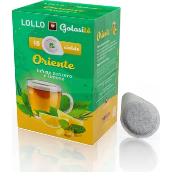 Lollo Caffé Rozpustný nápoj Oriente Zázvor s Citronem E.S.E. pody Lollo Caffe 18ks