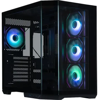 PC skříň BitFenix skříň T10 Negro / ATX / 4x 120mm ARGB fan + controller / USB 3.0 / USB-C / panoramatická / černá