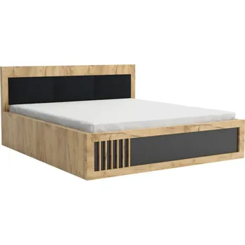 Postel Postel Sorento v provedení kraft zlatý / černá, 160 x 200 cm