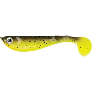 Rybářský háček Berkley Pulse Shad Kopyto 8cm - Hnědá/Chartreuse