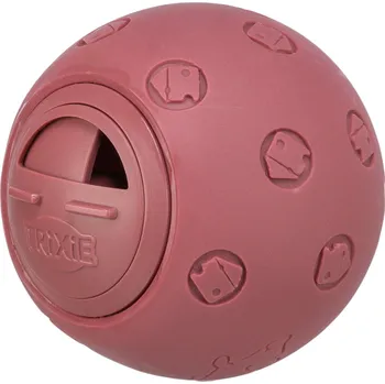 Hračka pro psa TRIXIE Míč na pamlsky, odměny 7 cm - hračka pro kočky Barva: hnědá