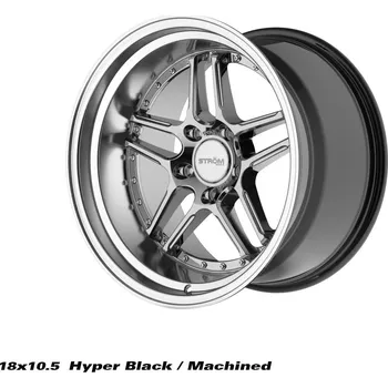 Alu kolo STROM DS-05 disk 18x10.5 5x120 72.6 ET10, Hyper Black / Polished Dish