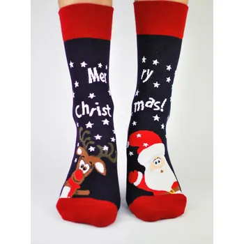 cenová akce Ponožky vzorované vánoční froté úplet SF01204 31-34 Mix barev
