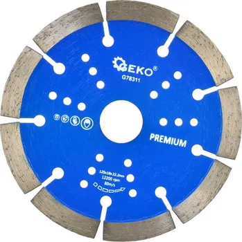 Řezný kotouč Kotouč diamantový řezný segmentový, 125x10x22mm GEKO