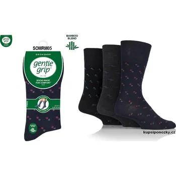 Pánské ponožky GENTLE GRIP BAMBOO volný lem SOMRM05, vel. 39-45 39-46 Mix barev