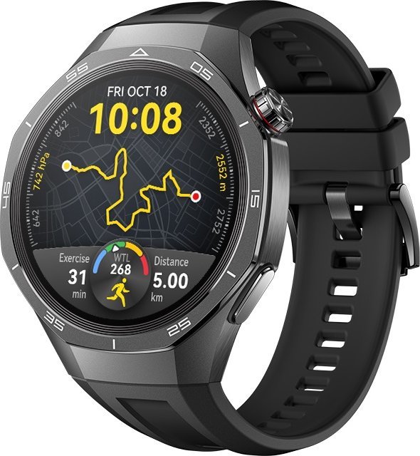 Huawei Watch GT 5 Pro/46mm/Black/Sport Band/Black