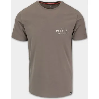 Pánské tričko PitBull West Coast Triko USA CAL - hnědé - PWC_PTUSACAL_BRW Velikosti: M