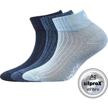 VOXX Ponožky dětské krátké sportovní SETRA prodyšné se stříbrem MIX CHLAPECKÉ (3 páry) 30-34 109712