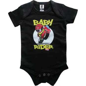 MOTOHOUSE body BABY RIDER dětské black/white - 68/73 cm