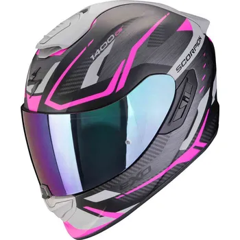 Helma na motorku SCORPION přilba EXO-1400 EVO II AIR Accord matt black/pink - M