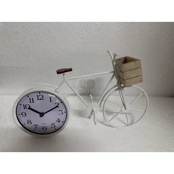 Hodiny Stolní hodiny Kolo 33,5 cm bílé