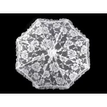 Svatební krajkový deštník mini pro družičky - 1 bílá