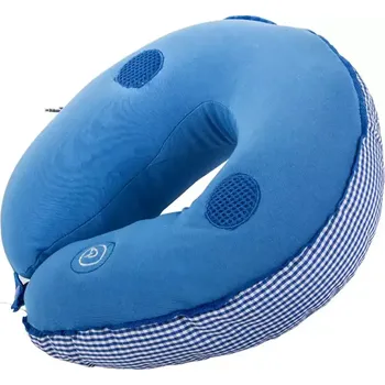 Cestovní polštářek Masážní cestovní polštář na krk s reproduktory-Modrá