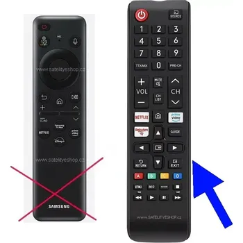 Samsung QE55Q8F náhradní dálkový ovladač tlačítkový