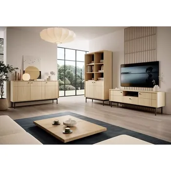 Obývací stěna Obývací sestava Japandi - dub linea