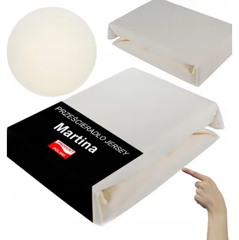 Prostěradlo Prostěradlo s gumou MARTINA jersey 180 x 200 cm