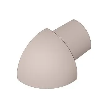 Stavební profil ACARA PRAHA s.r.o. SP15 vnější růžek k ukončovací liště C, PVC sk karamel, 8 mm, 6 ks