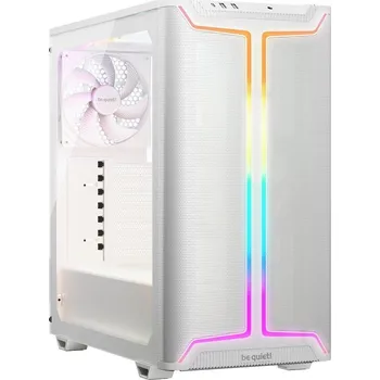 PC skříň Be quiet! skříň PURE BASE 501DX / ATX / 3x140mm PWM fan / ARGB LED pásek / USB3.2 / temperované sklo / bílá