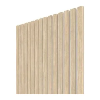 akustický panel WALL CONCEPT akustický panel Dub šedý, bílý filc, 2750x604x21 mm