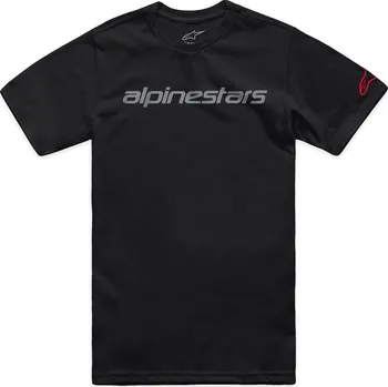 ALPINESTARS triko LINEAR WORDMARK 2.0 CSF TEE black/grey/red - M