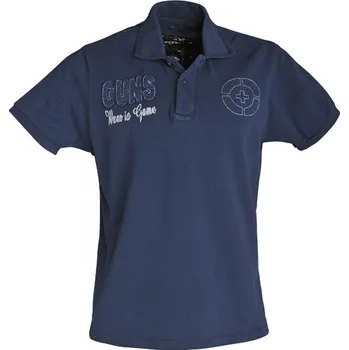 Pánské tričko GUNS triko POLO navy - XL