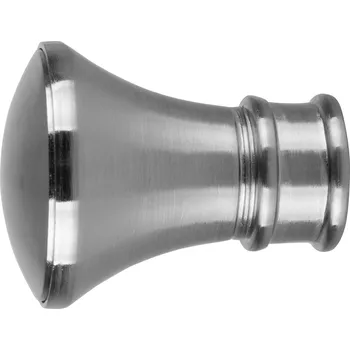 Příslušenství pro garnýž Dekodum Koncovky garnýží Monaco ocelový efekt 25 mm - 2 ks