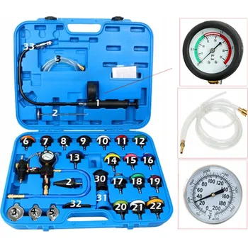 Autodiagnostika TESTER TĚSNOSTI CHLADICÍHO SYSTÉMU RADIÁTORU SADA 28 KS