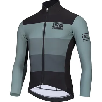 cyklistický dres KENNY cyklo dres ESCAPE 22 Winter kaki - M
