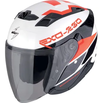 Helma na motorku SCORPION přilba EXO-230 Band white/red/black - XS